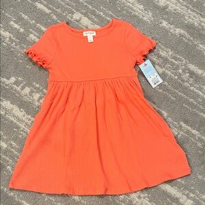 Cat & Jack Vibrant Orange Kids Dress